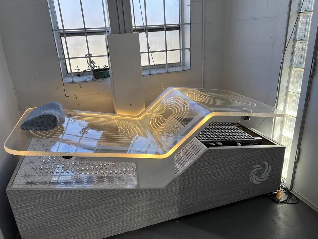 The Ammortal vibrance chamber prototype in Mars Hill, NC