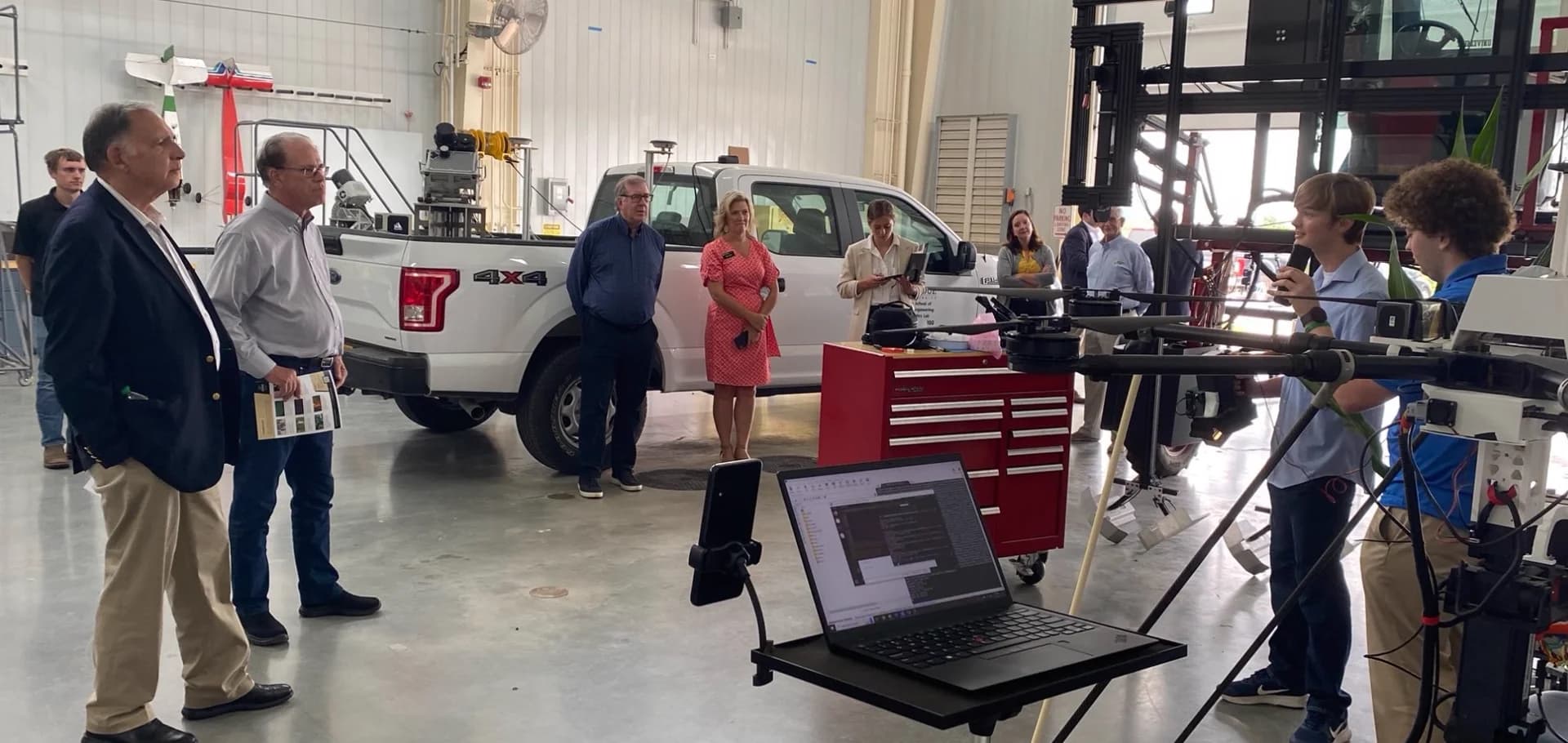 Presenting our agricultural technology research to U.S. Senators